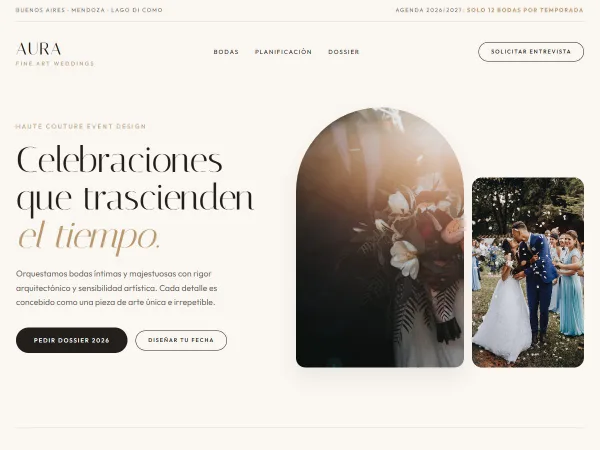 Diseño para Wedding planners